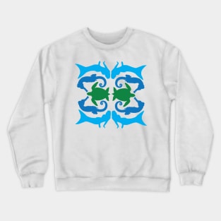 Mermaids seahorses sea turtle Crewneck Sweatshirt